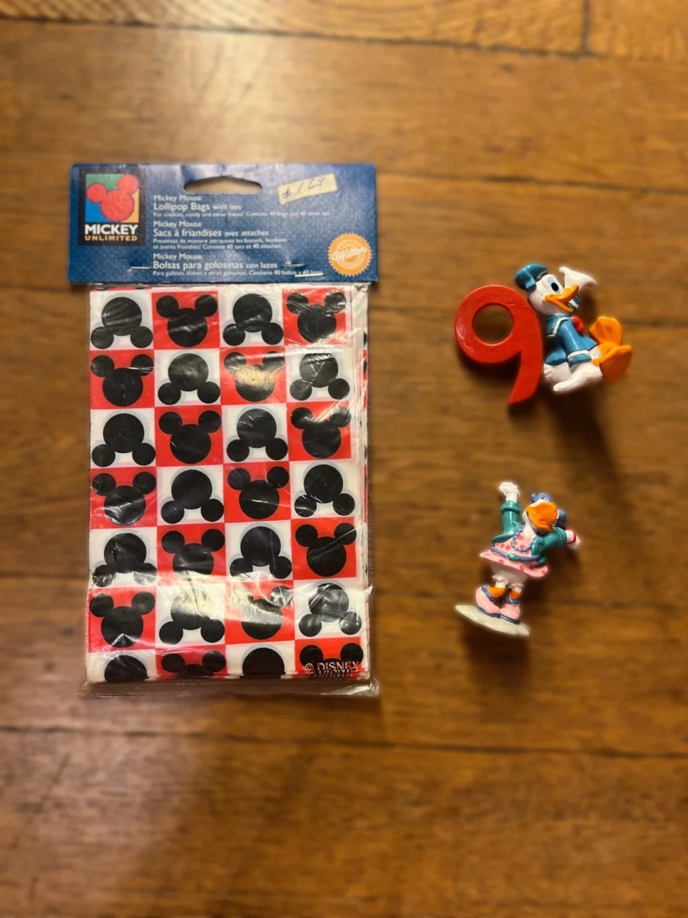 Mickey Mouse Kids Treat Bag and Cake Toppers